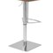 Armen Living Cafe Adjustable Height Swivel Gray Faux Leather and Walnut Wood Bar Stool LCCASWBAGRB201 - alternate 6